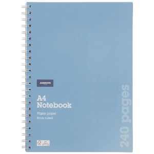 J.Burrows A4 PP Cover Notebook 240 Page