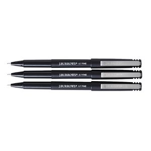 J.Burrows Rollerball Pens Black 3 Pack