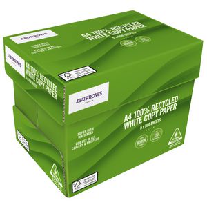 J.Burrows Premium 100% Recycled A4 Copy Paper Carton