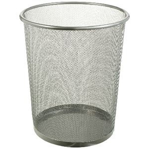 J.Burrows 18L Mesh Bin Silver