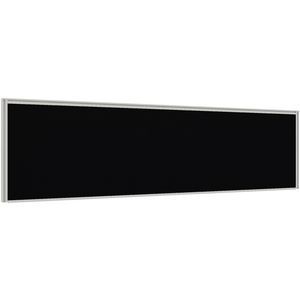 Stilford Professional Screen 1500 x 450mm White and Black