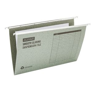 J.Burrows Suspension File Foolscap Green 50 Pack