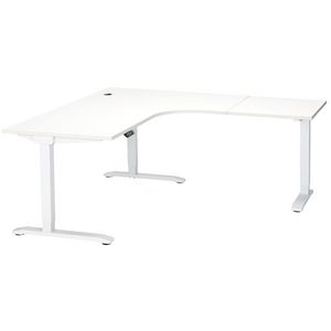Stilford Adjustable Electric Workstation White 1800mm