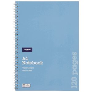 J.Burrows A4 Spiral Notebook 120 Page