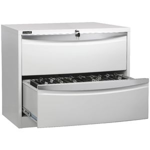 Stilford 2 Drawer Lateral Filing Cabinet White