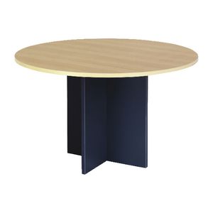 Toro 1200mm Round Meeting Table Maple Grey