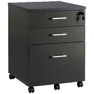 Toro 3 Drawer Pedestal Dark Grey