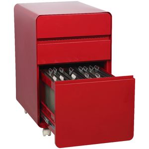 Venturo 3 Drawer Pedestal Red