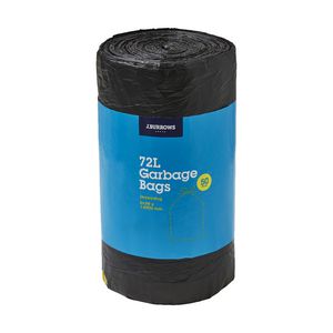 J.Burrows Garbage Plastic Bags 72L Drawstring 50 Pack