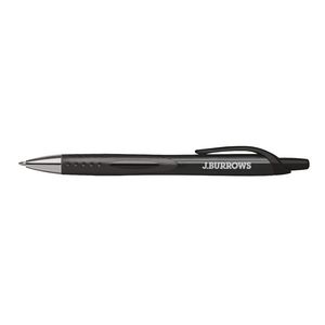 J.Burrows Retractable Ballpoint Pens Black 12 Pack