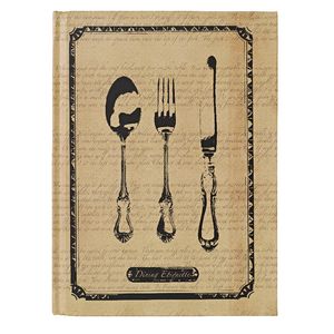 6 x 8" Vintage Journal Dining Etiquette 240 Page