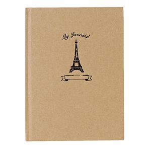 6 x 8" Vintage Journal Eiffel Travels 240 Page