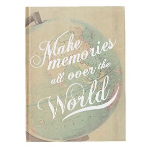 6 x 8" Vintage Journal World Map 240 Page