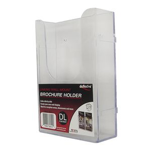 deflect-O DL Wall Mount Portrait Brochure Holder