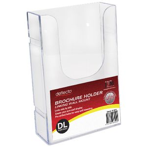 deflect-O DL Wall Mount Portrait Brochure Holder