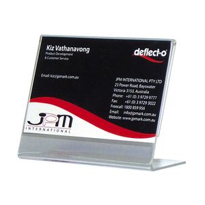deflect-O Slanted Business Card Sign Holder