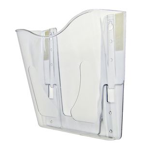 deflect-O DocuPocket Wall Pocket Portrait Smoke