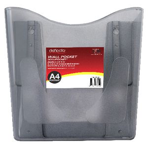 deflect-O DocuPocket Wall Pocket Portrait Smoke