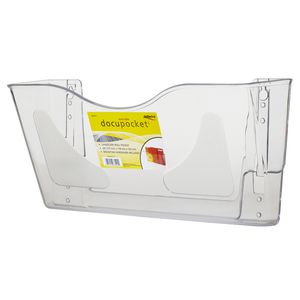 deflect-O Docupocket Landscape Wall Pocket A4 Clear