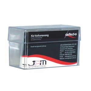 deflect-O Business Card Storage Box Large