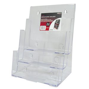 deflect-O 3 Tier Brochure Holder Portrait