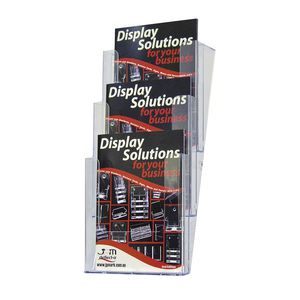 deflect-O A4 Portrait Wall Mount Brochure Holder Clear