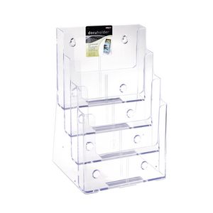 deflect-O 4 Tier Brochure Holder Portrait