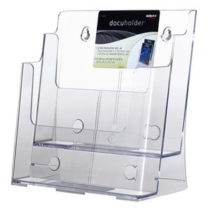deflect-O 2 Tier A4 Brochure Holder Portrait