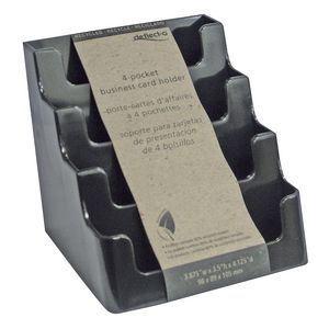 deflect-O Recycled Business Card Holder 4 Pocket Landscape