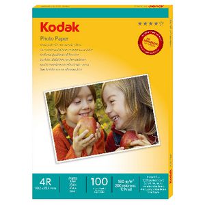 Kodak 4 x 6" Matte Photo Paper 100 Sheets