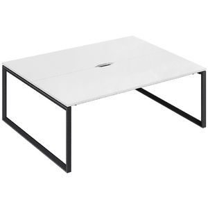 Stilford Professional 2 Person Desk 1800mm Black/White