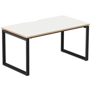 Stilford Professional Desk 1500mm Black/White/Oak