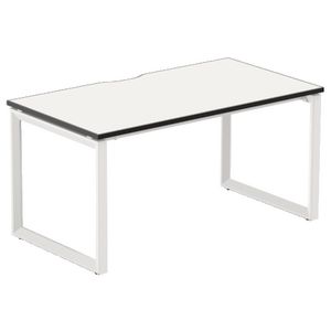 Stilford Professional Desk 1500mm White/White/Black