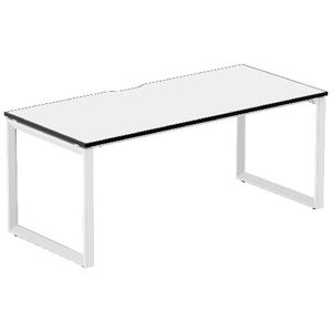 Stilford Professional Desk 1800mm White/White/Black