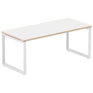 Stilford Professional Desk 1800mm White/White/Oak