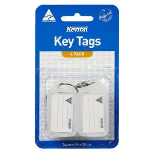 Kevron ID5 Key Tags Clear 4 Pack