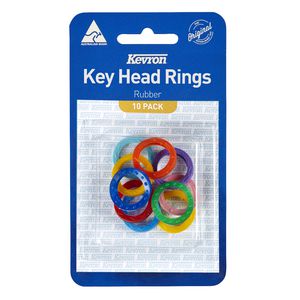 Kevron Key Head Rings Assorted 10 Pack