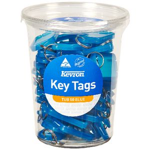 Kevron ID5 Key Tags Blue 50 Pack