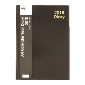 Keji A4 Day to Page 2018 Hardcase Diary