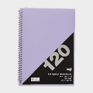 Keji A4 PP Notebook 120 Page Purple