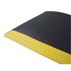 Mat Tek Diamond Non-Slip Mat Black and Yellow 900mm x 3m