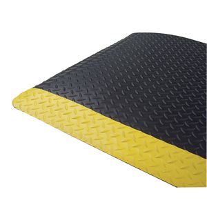 Mat Tek Diamond Non-Slip Mat Black and Yellow 900mm x 1.5m