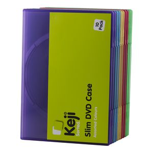 InSystem DVD Slim Assorted Colours 10 Pack