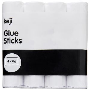 Keji Glue Stick 8g 4 Pack