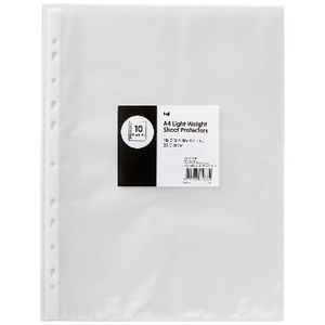 Keji Sheet Protector A4 Light Weight 10 Pack