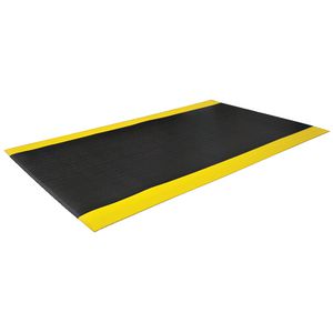 Mattek 900 x 1500mm Foam Comfort Mat Black with Yellow