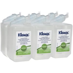 Kleenex Foam Moisturising Hand Sanitiser Cartridge 1L 6 Pack