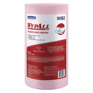 Wypall Colour Coded Regular Duty Wipers 45m 6 Pack Red