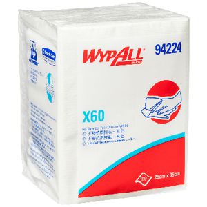 WyPall X60 Single Sheet Wipes White 100 Sheets