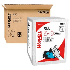 Wypall X60 Pop-Up Box Wipers 100 Sheet 8 Pack